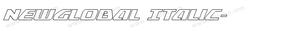NewGlobal Italic字体转换